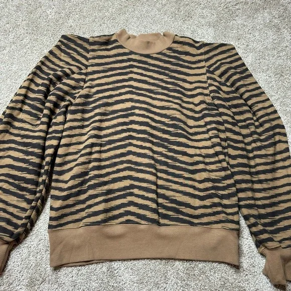 AGOLDE Folded Sleeve Sweatshirt in Serpentine - Picture 3 of 5